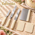 talvemia™ FrostLine Cake Icing Spatula & Scraper Set — Offset Frosting Spreaders, Cake Smoother & Decorating Combs