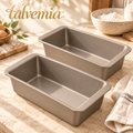 talvemia™ LoafCraft 9 × 5-Inch Loaf Pan Set — 2 Nonstick Bread Baking Pans for Banana Bread, Pound Cake & Quick Breads